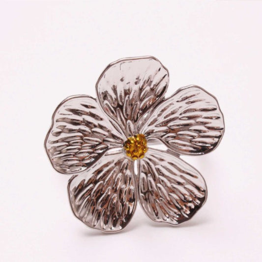 5 Leaf Flower Napkin Ring - Set of 6 - Summer at Payton's Online Boutique