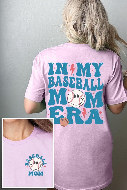 Lilac In My Baseball Mom Era Graphic T Shirt