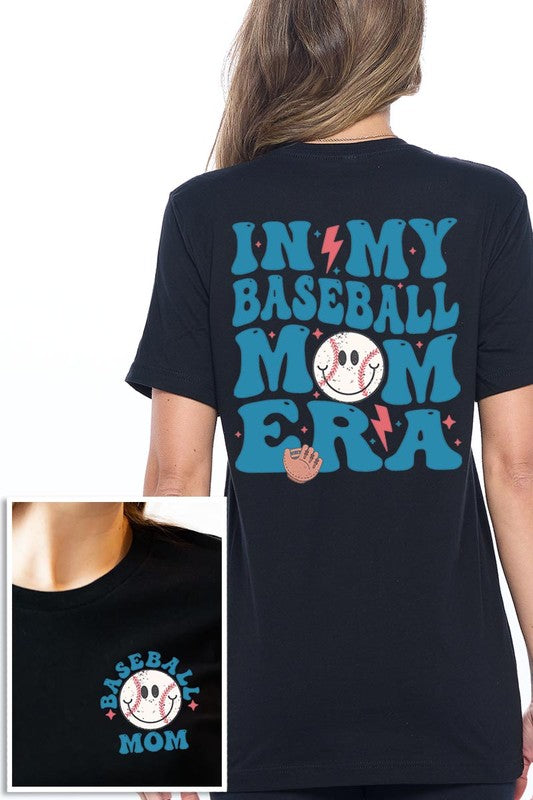Black In My Baseball Mom Era Graphic T Shirt