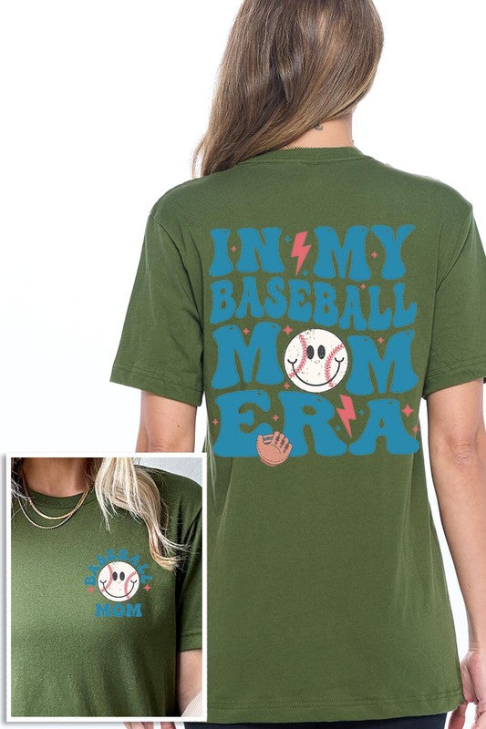 Olive In My Baseball Mom Era Graphic T Shirt
