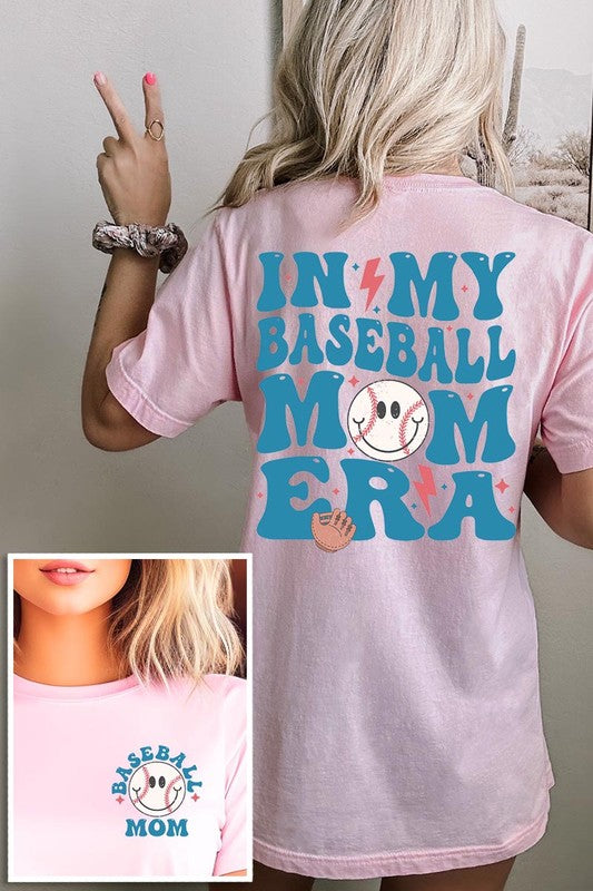 Pink In My Baseball Mom Era Graphic T Shirt