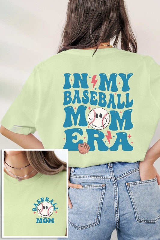 Spring Green In My Baseball Mom Era Graphic T Shirt