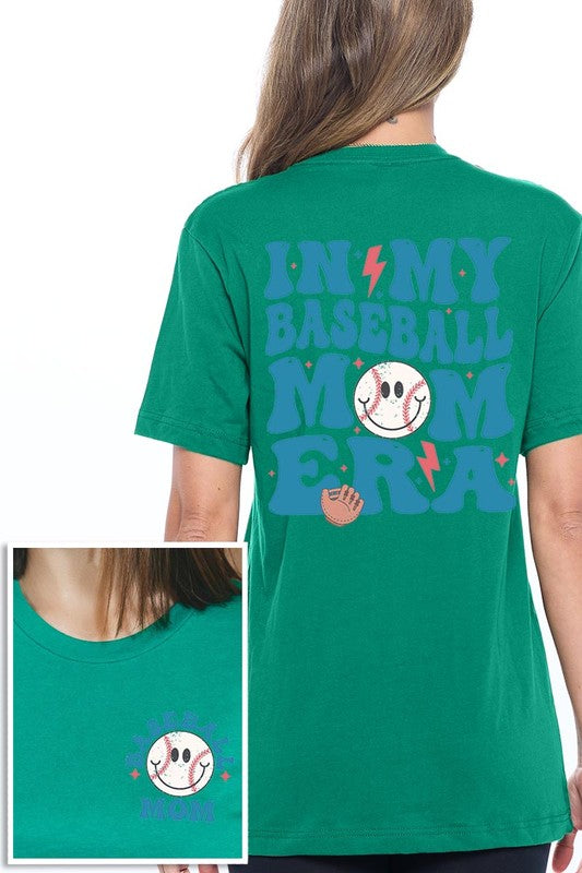 Kelly Green In My Baseball Mom Era Graphic T Shirt