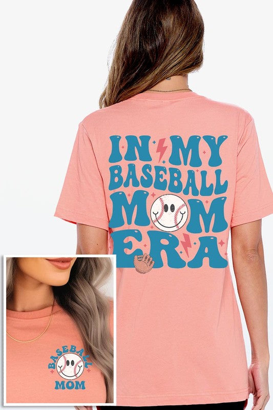 Sunset In My Baseball Mom Era Graphic T Shirt