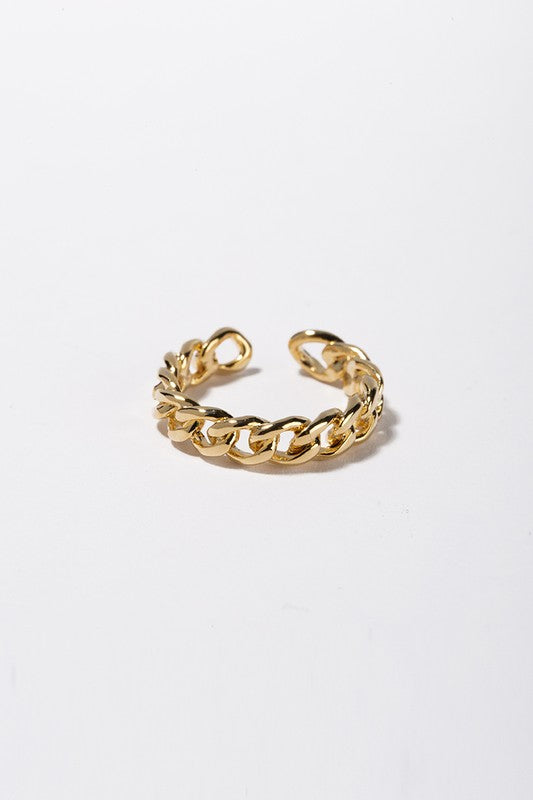 Open chain ring - gold - Summer at Payton's Online Boutique