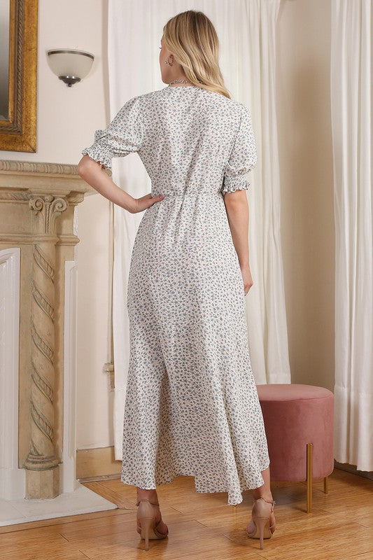 SS V neck wrap dress - Summer at Payton's Online Boutique