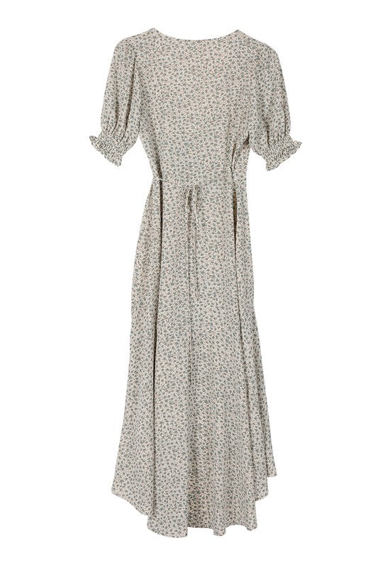SS V neck wrap dress - Summer at Payton's Online Boutique