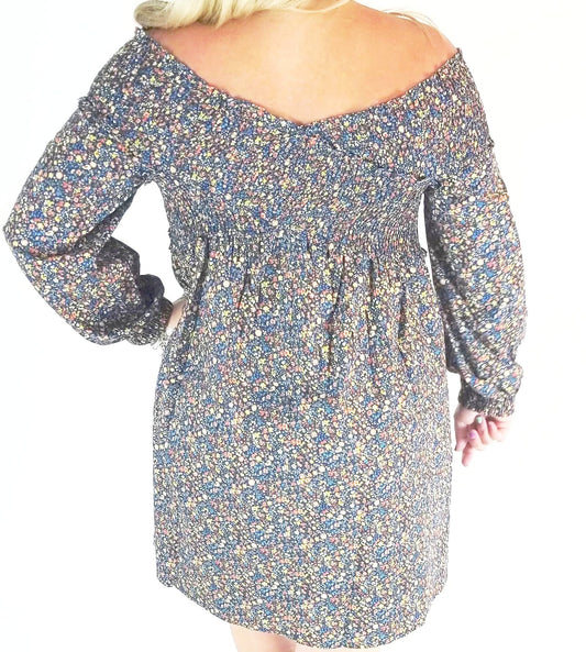 Tatiana Printed Off The Shoulder Dress - Payton's Online Boutique