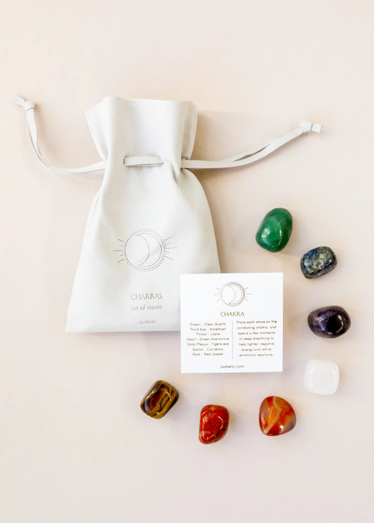 Chakra Crystal Kit with drawstring bag