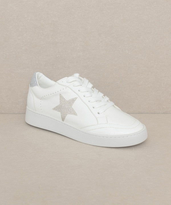 Low-top Rhinestone Star Sneakers - Summer at Payton's Online Boutique