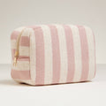 Terry Fabric Striped Pouch