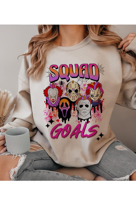 Squad Goals Halloween Sweatshirt - Summer at Payton's Online Boutique