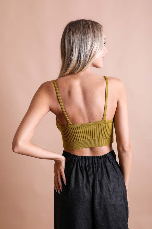 Contour Rib Knit Brami Lounge Top - Summer at Payton's Online Boutique