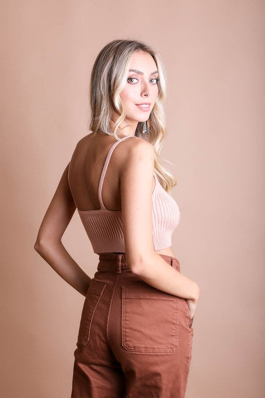 Contour Rib Knit Brami Lounge Top - Summer at Payton's Online Boutique