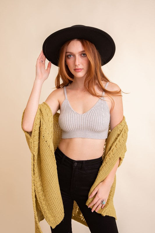 Contour Rib Knit Brami Lounge Top - Summer at Payton's Online Boutique