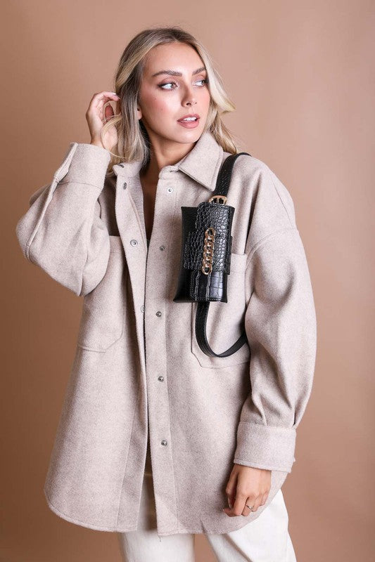 Wide Clutch 6 Ring Chain Belt Bag - Summer at Payton's Online Boutique