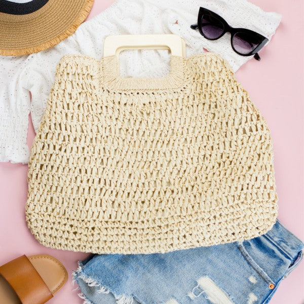 Oversized Straw Tote - Summer at Payton's Online Boutique