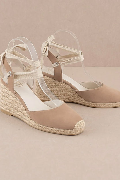 D-ALONDRA ESPADRILLE LACE UP WEDGE - Summer at Payton's Online Boutique