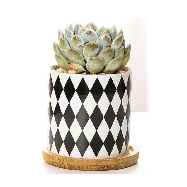 B&W Planters Set of 3 - Summer at Payton's Online Boutique