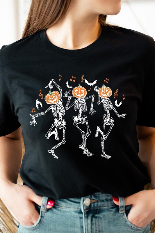 Black dancing skeletons Halloween Shirt - Summer at Payton's Boutique