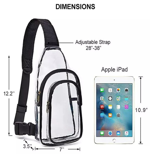 Stadium and Concert Clear Sling Bag