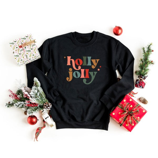 Holly Jolly Stars Graphic Sweatshirt