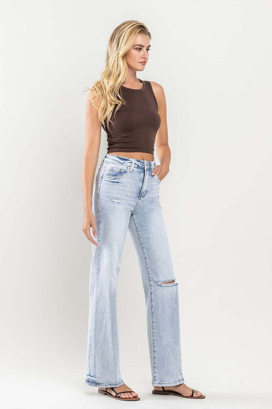 90's Vintage Super High-Rise Flare Jeans - Summer at Payton's Online Boutique