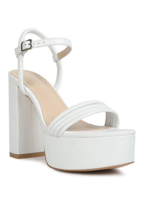 Cruella Block Heel Platform Sandals - Summer at Payton's Online Boutique