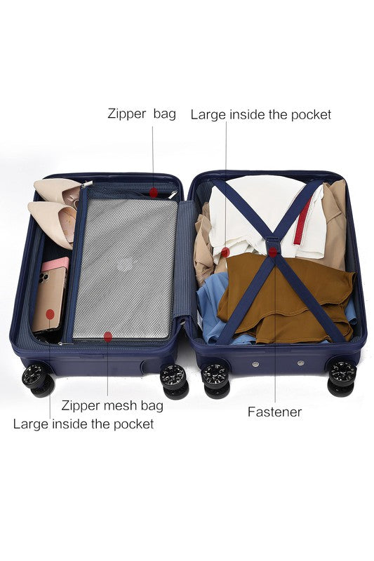 Best Luggage 2024: MKF Tulum Check-in Spinner with TSA Security Lock - Summer at Payton's Online Boutique