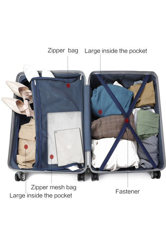 Best Luggage 2024: MKF Tulum Check-in Spinner with TSA Security Lock - Summer at Payton's Online Boutique