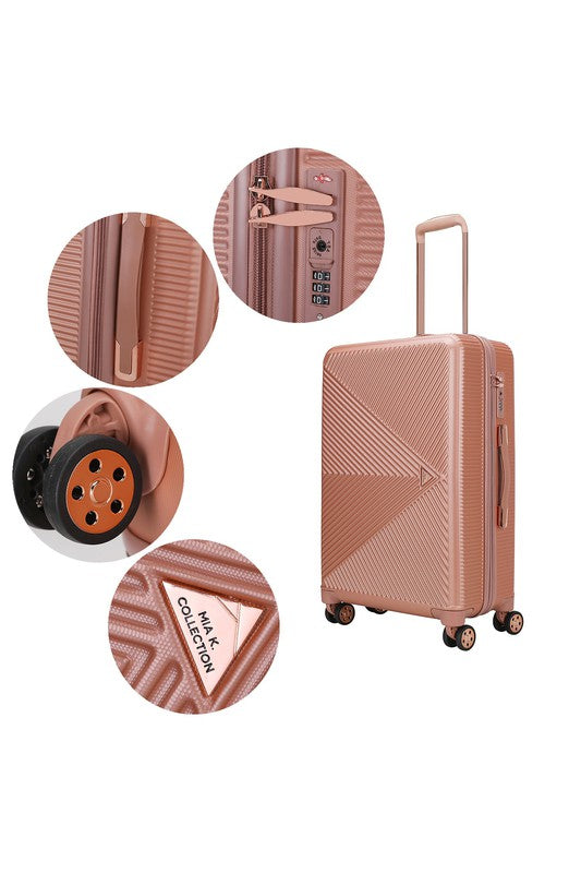 MKF Felicity 2 Piece Luggage Set by Mia K - Summer at Payton's Online Boutique
