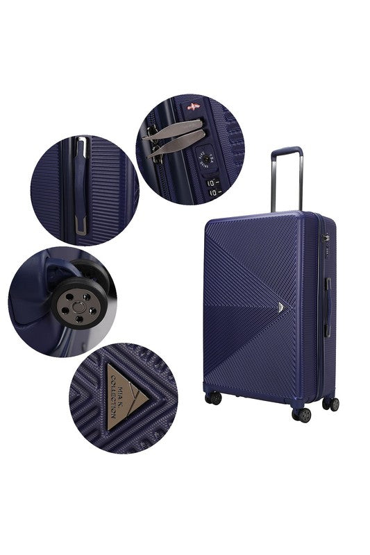 MKF Felicity 2 Piece Luggage Set by Mia K - Summer at Payton's Online Boutique