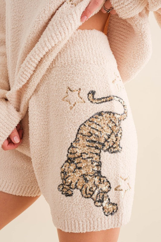 Cozy Soft Knitted Tiger Star Lounge Set - Summer at Payton's Online Boutique