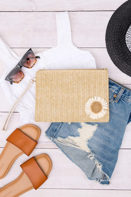 Daisy Wristlet Clutch - Summer at Payton's Online Boutique