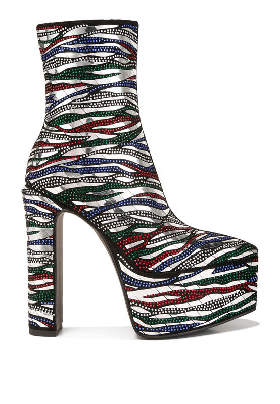 Cartier Pattern Embellishment Platform Boots - Summer at Payton's Online Boutique