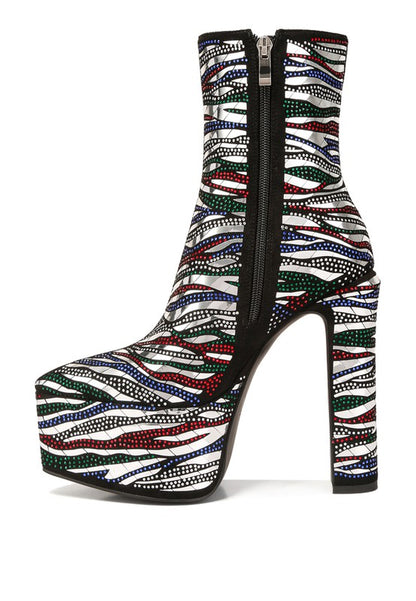 Cartier Pattern Embellishment Platform Boots - Summer at Payton's Online Boutique