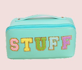 Stuff-Travel Organizer Makeup Cosmetic Bag with Handle - Summer at Payton's Online Boutique