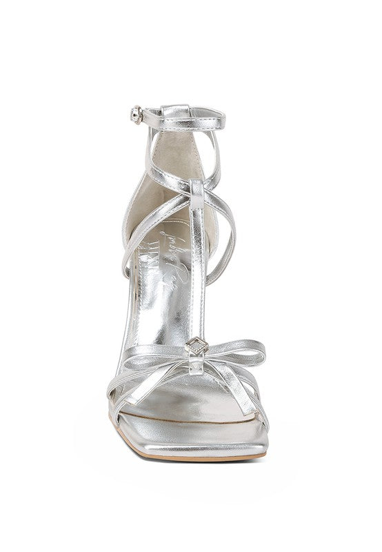 Affluence T-Strap Stone Encrusted Heeled Sandal - Summer at Payton's Online Boutique