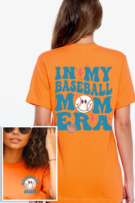 Orange In My Baseball Mom Era Graphic T Shirt