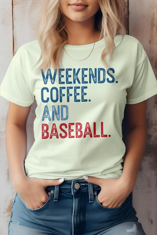 Citron Weekends. Coffee. and Baseball Graphic Tee