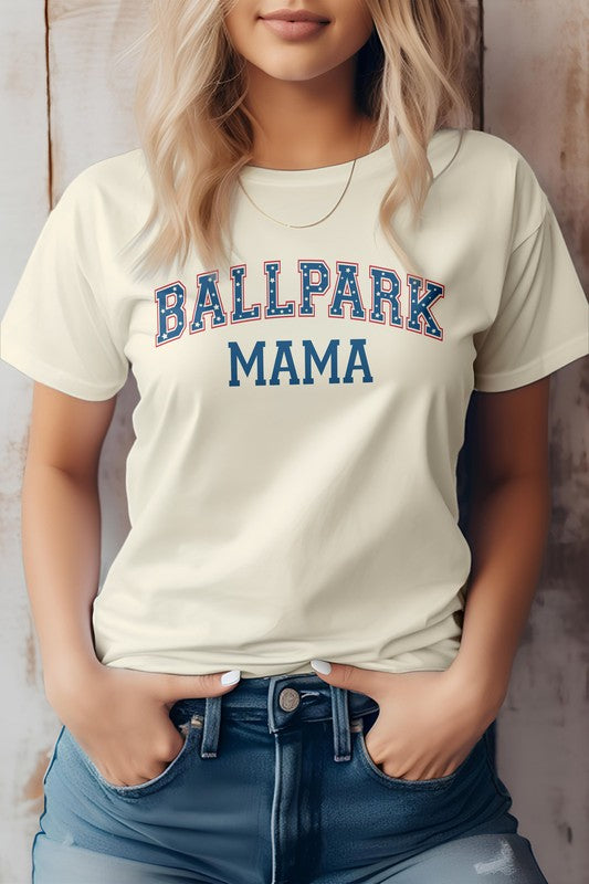 Natural Ballpark MAMA Baseball Graphic Tee