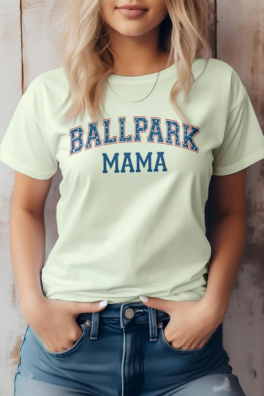 Citron Ballpark MAMA Baseball Graphic Tee