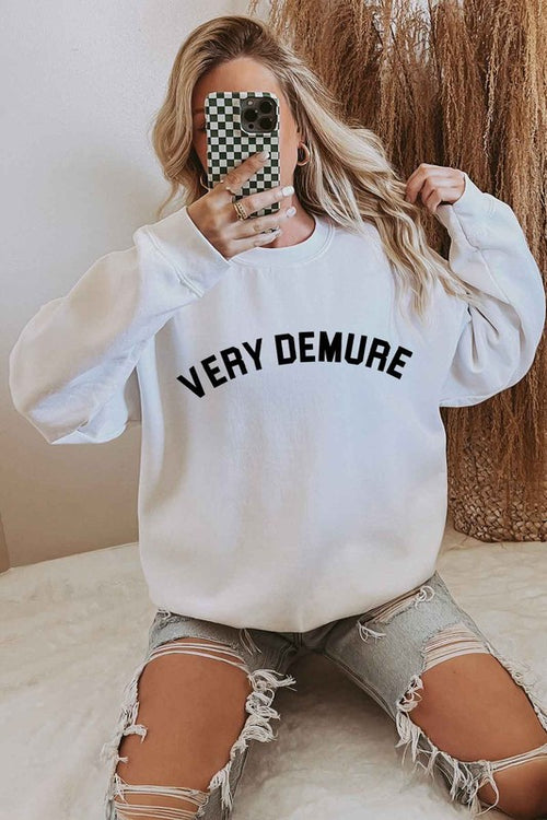 "Very Demure" Sweatshirt - Summer at Payton's Online Boutique