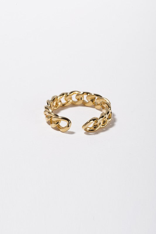 Open chain ring - gold - Summer at Payton's Online Boutique