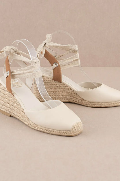 D-ALONDRA ESPADRILLE LACE UP WEDGE - Summer at Payton's Online Boutique