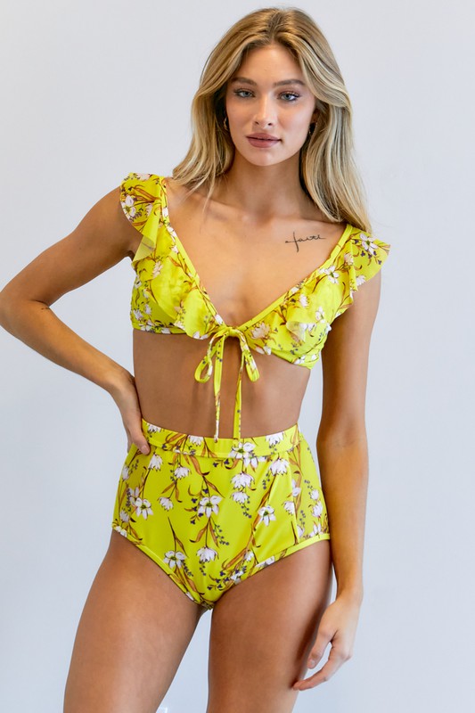 Floral Printed Swimwear Set - Summer at Payton's Online Boutique
