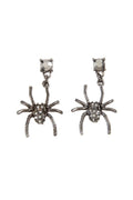 Dangle Rhinestone Spider Earrings - Summer at Payton's Online Boutique