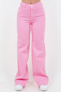 Wide Leg Jean in Bubblegum Pink - Summer at Payton's Online Boutique