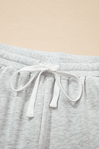 Charlie Raw Hem Pullover and Casual Shorts Set