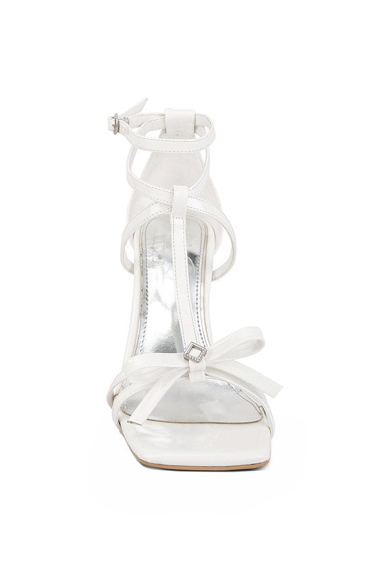 Affluence T-Strap Stone Encrusted Heeled Sandal - Summer at Payton's Online Boutique